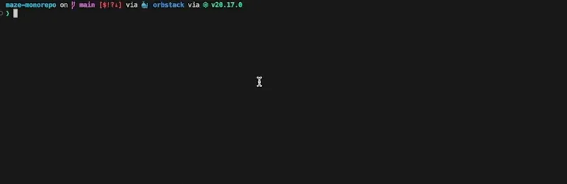 gif of a cli finding a branch and checking it out